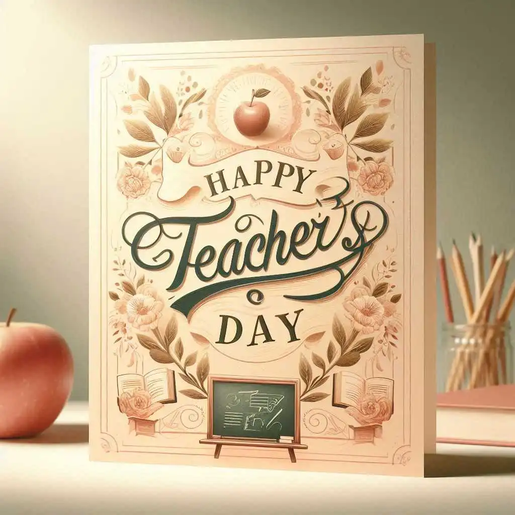 Happy Teachers Day Card Easy And Beautiful